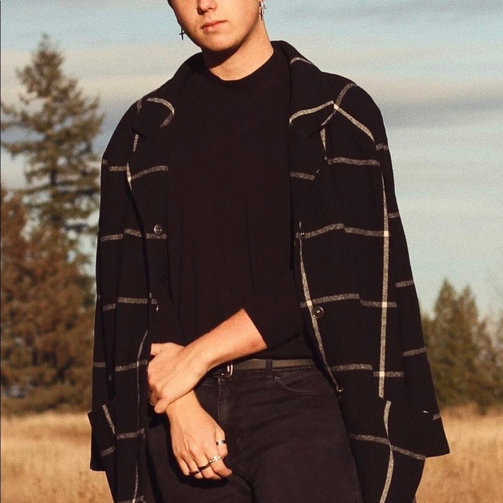 VINTAGE OLD NAVY CHECKERED PENNY COAT